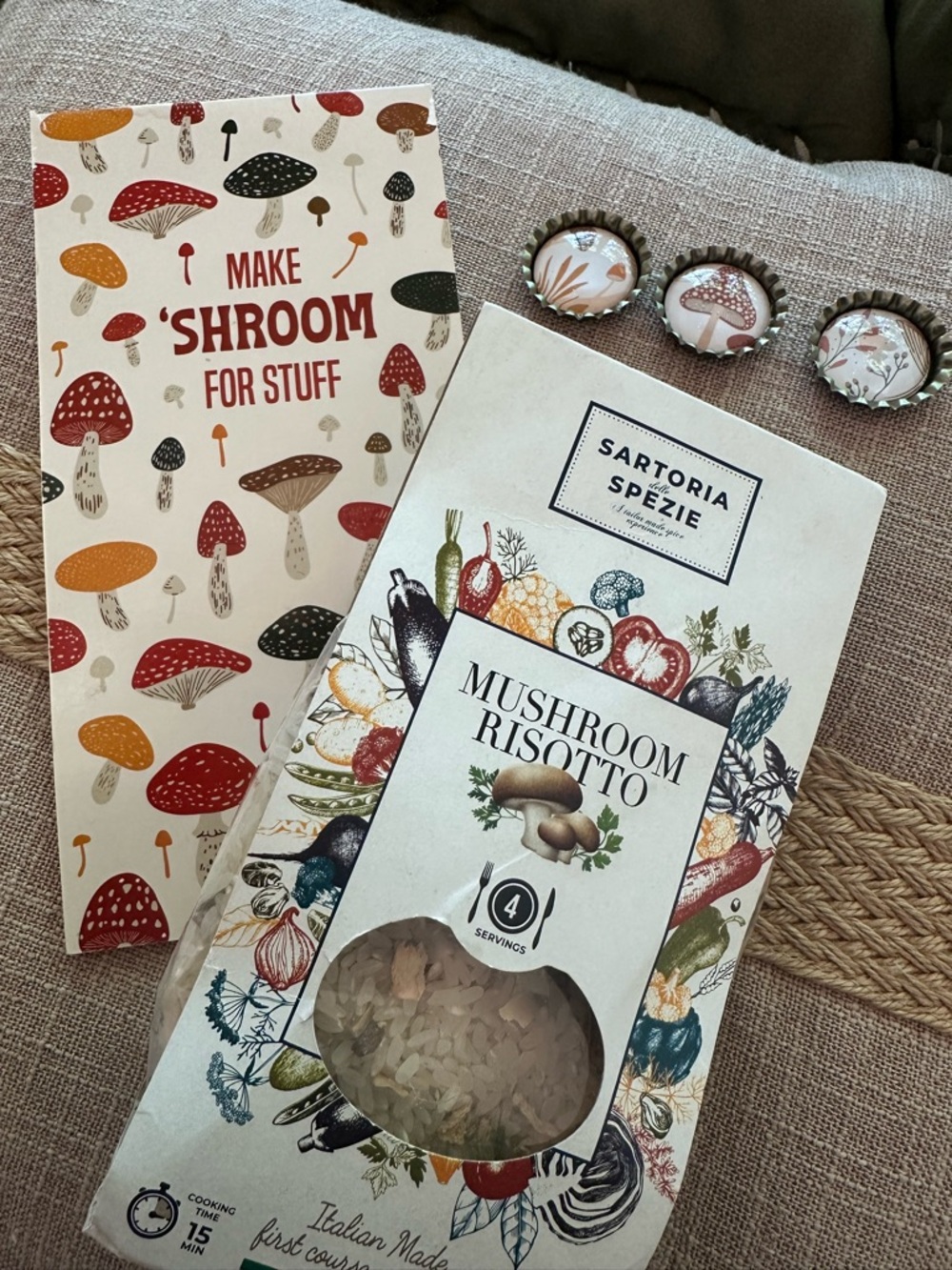 🍄 MUSHROOM GIFT SET 🍄‍🟫 *3 items: Risotto, Notepad, Magnets